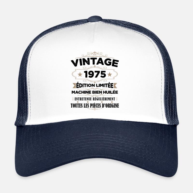 Vintage 1975 Édition Limitée Casquette trucker 