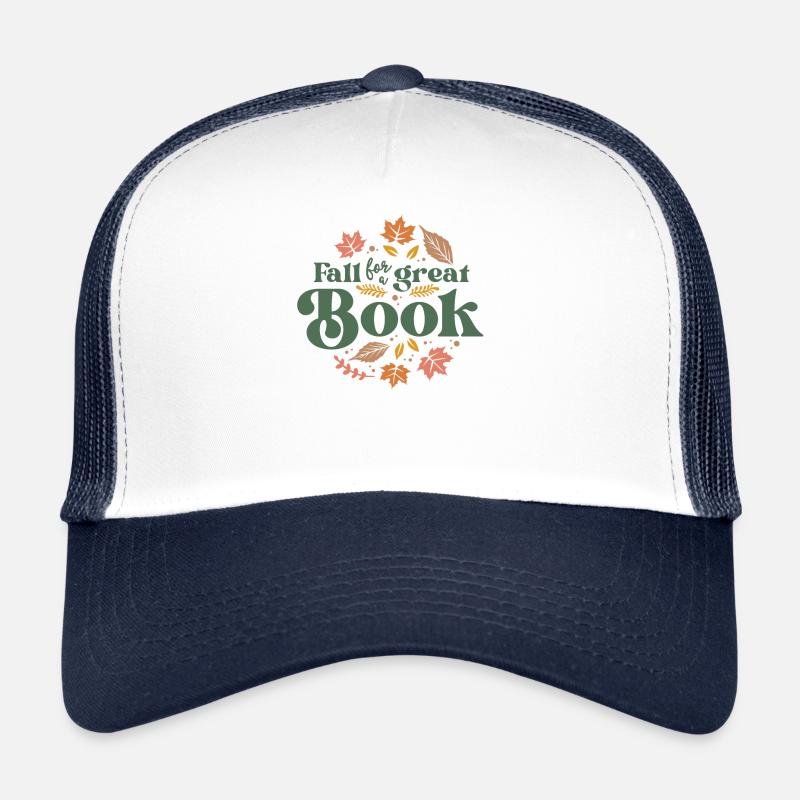 Fallen Sie auf ein großartiges Buch Reading Librarian Herbst Trucker Cap
