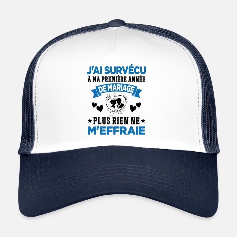 Ma Première Année De Mariage Humour Cadeau Casquette trucker 
