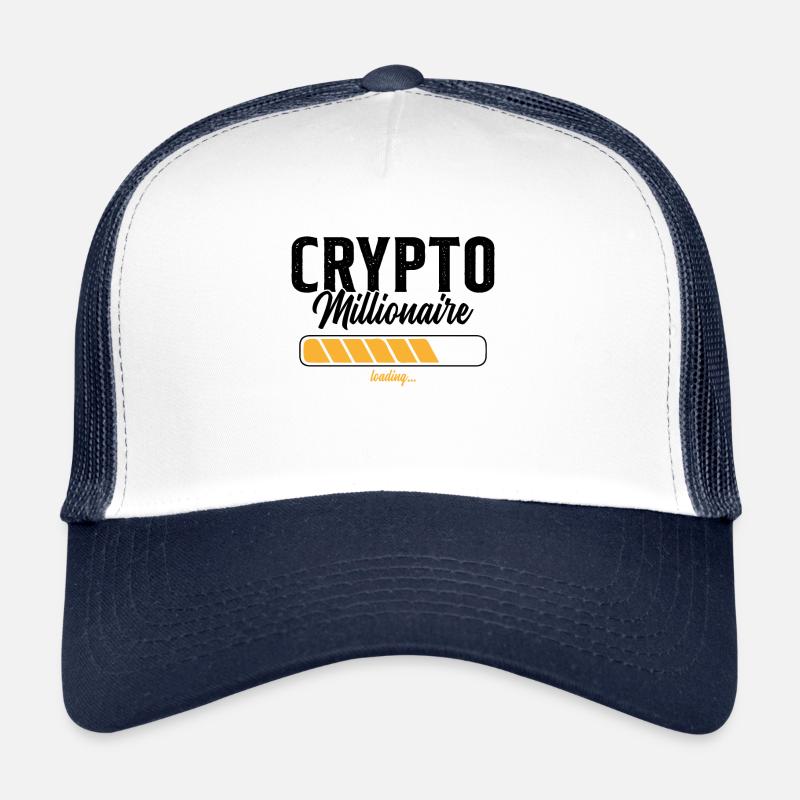 Crypto Millionaire Humour Cadeau Casquette trucker 