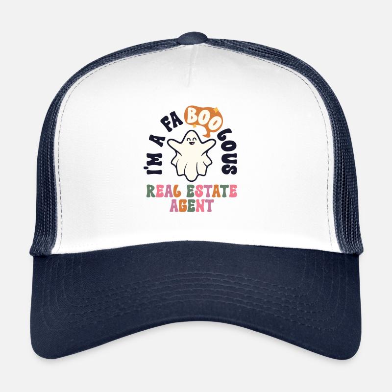 Faboolous Immobilienmakler Halloween Retro Trucker Cap