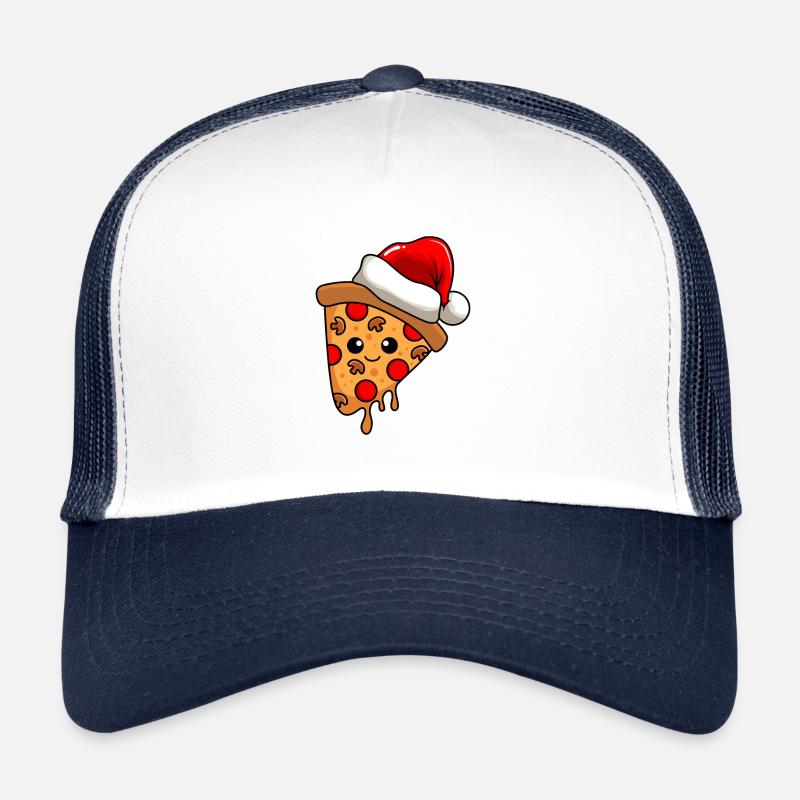 Pizza Weihnachten Comic Xmas Trucker Cap