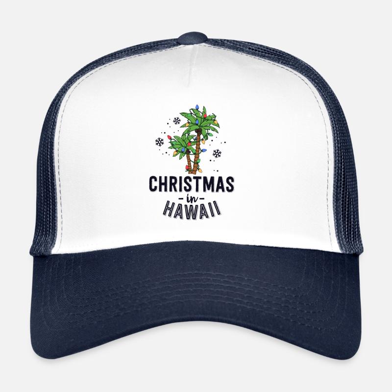 Noël à Hawaii Deck La famille Palm Trees Casquette trucker 