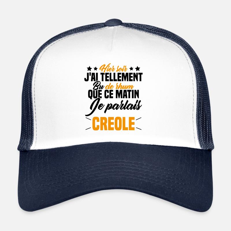 Hier soir j ai tellement bu de rhum Casquette trucker 