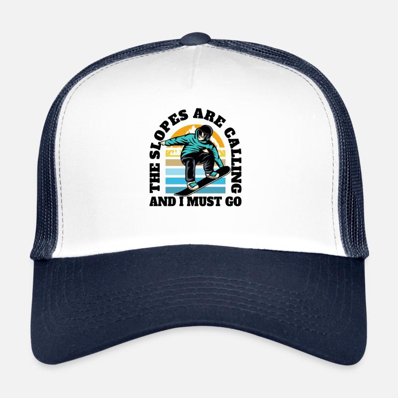 Die Berge rufen Freestyle Snownboarding Trucker Cap