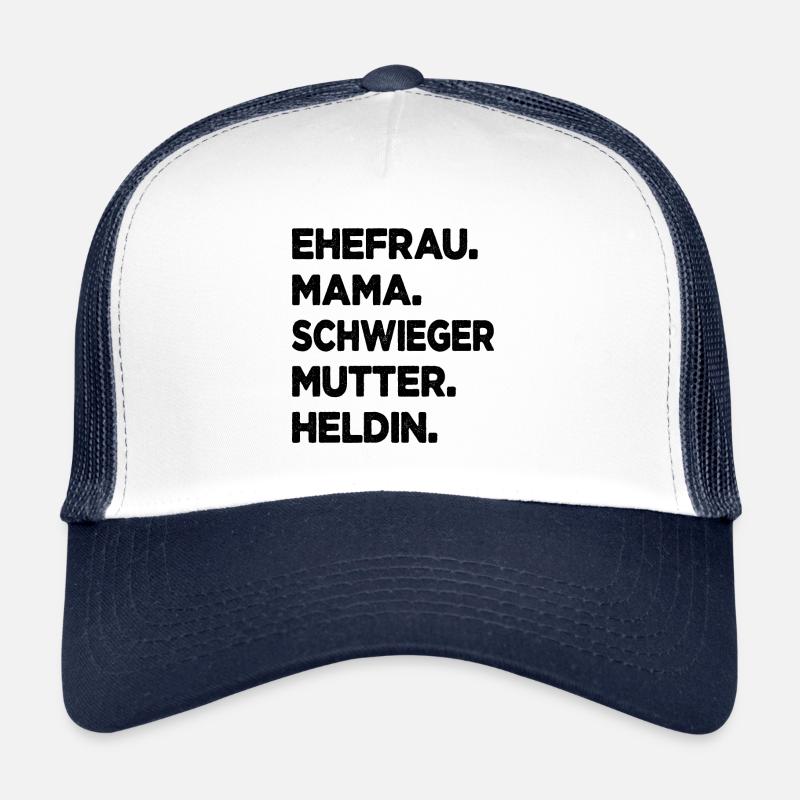 Schwiegermutter Ehefrau Mama Heldin Schwiegermama Trucker Cap