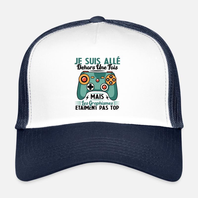 Cadeau Humour Console Graphisme Jeux Vidéo Casquette trucker 