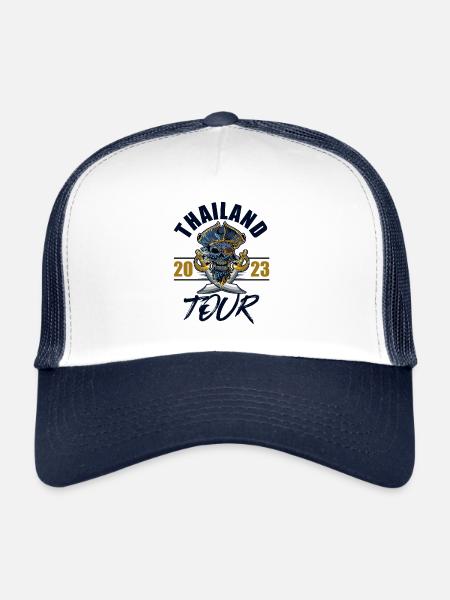 Thailand 2023 Skeleton - Trucker Cap - white/navy - Front