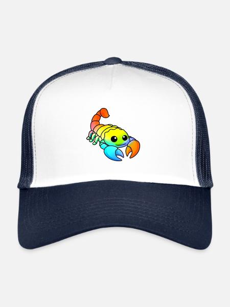 Scorpion Comic Animal - Casquette trucker  - blanc/marine - Devant