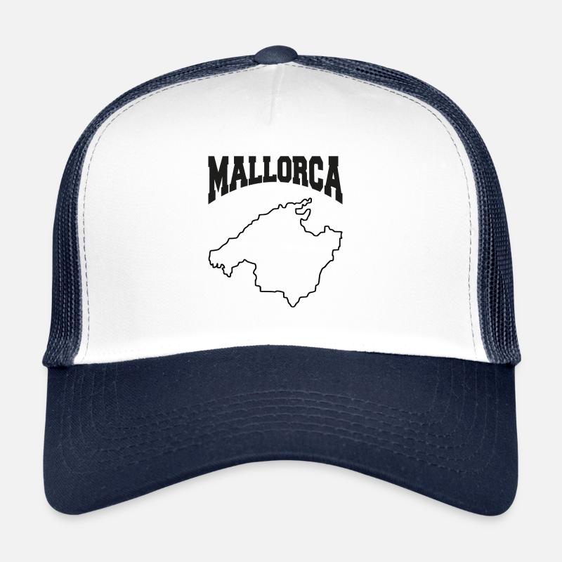Carte de l’île de Majorque, Espagne Casquette trucker 