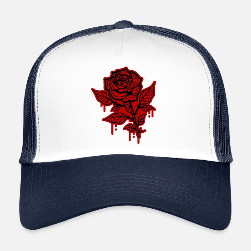 Symbole de la rose Casquette trucker 