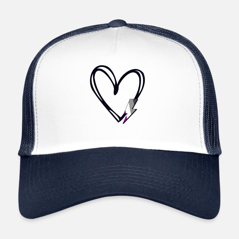 Subtle Ace Pride Proud Ally Pride Month Asexual Trucker Cap