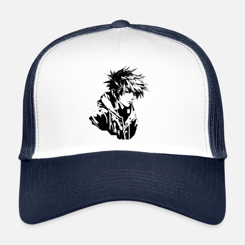 Anime Boy Design Trucker Cap