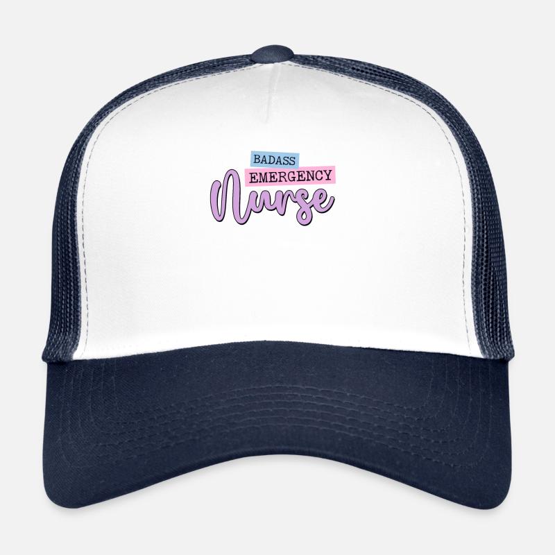 Badass Notfallkrankenschwester Trauma Queen Notaufnahme Notfall Trucker Cap