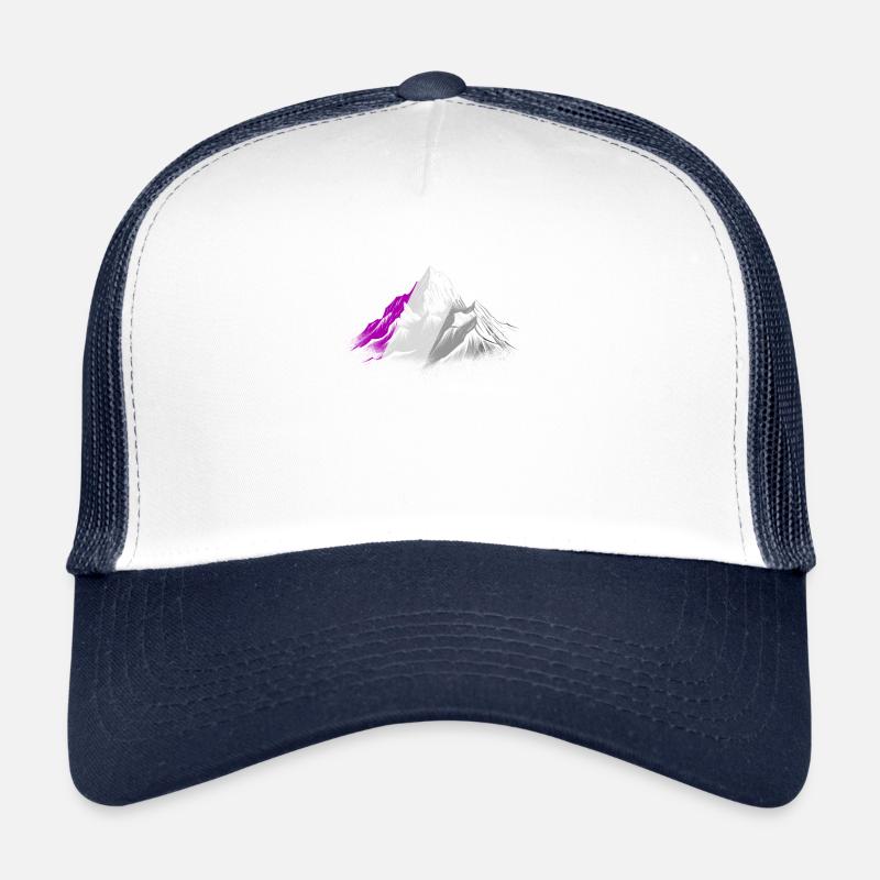 Subtiler asexueller Pride-Monat Bergwandern Trucker Cap