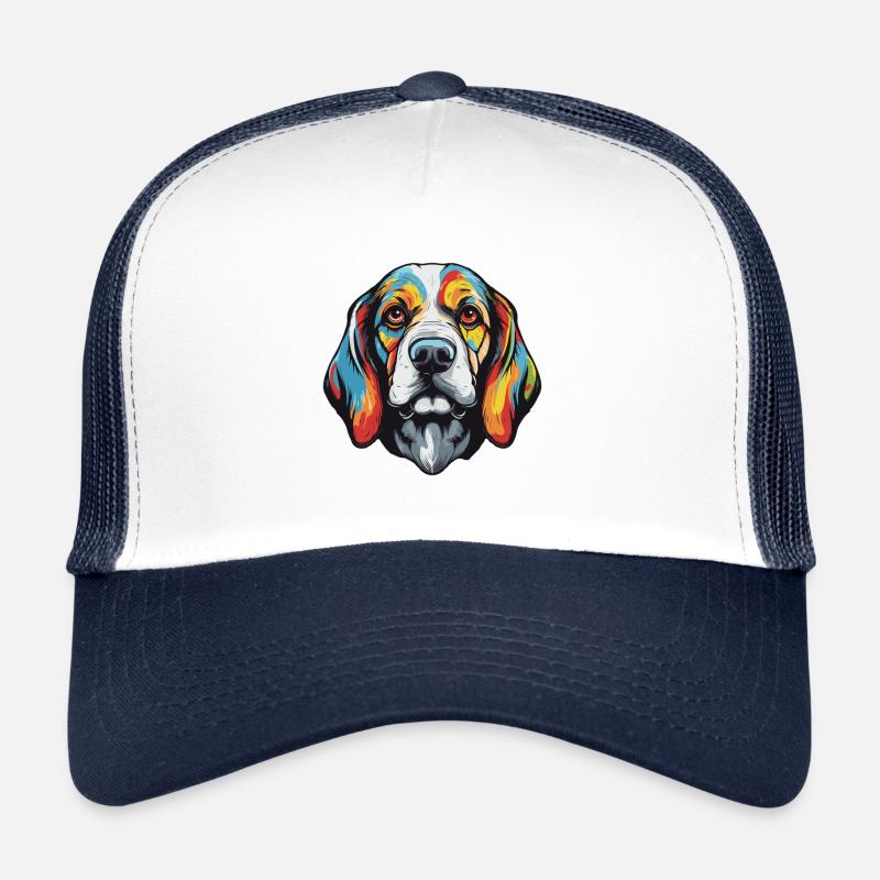 Beagle Dog Portrait Trucker Cap