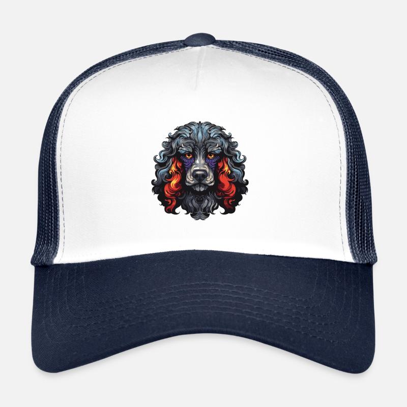 Poodle Dog Portrait Trucker Cap