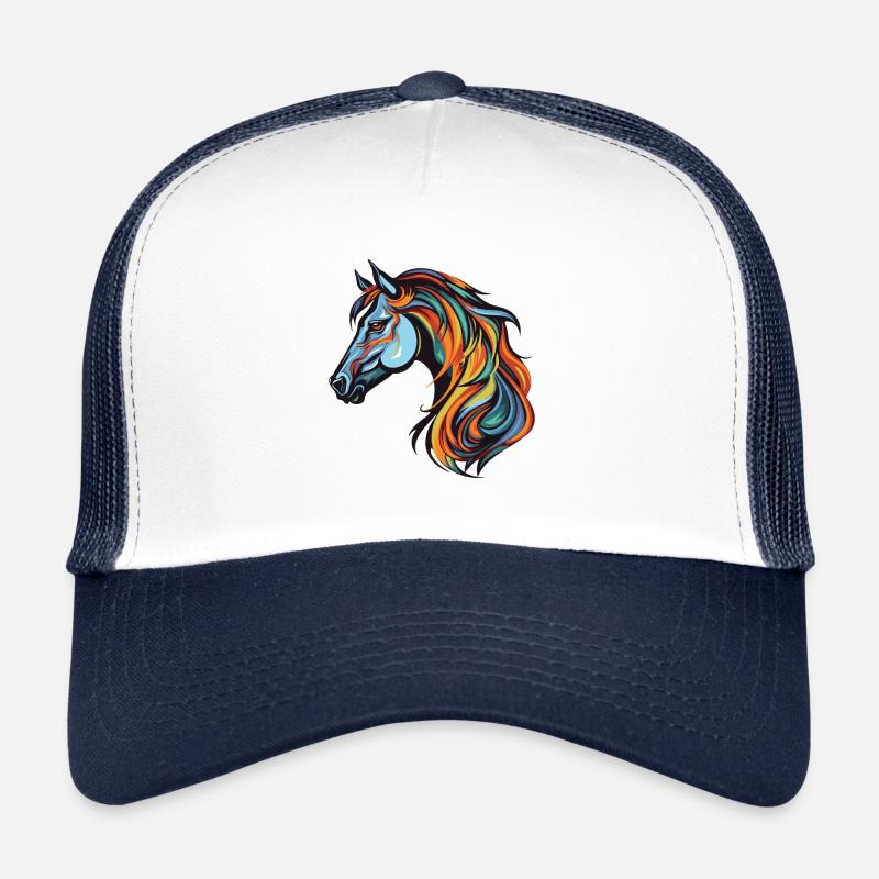 Portrait de cheval Casquette trucker 