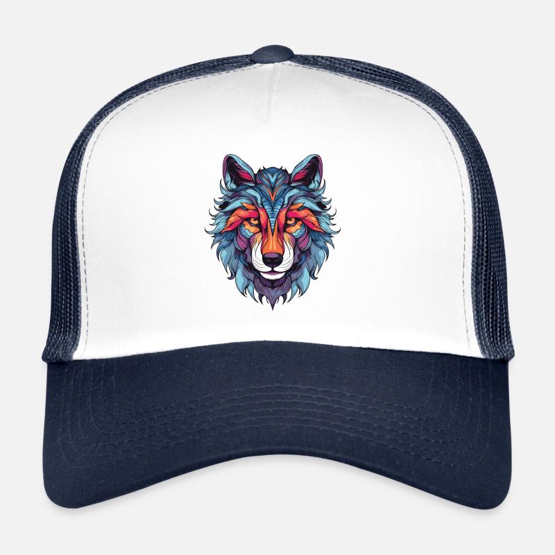 Wolf Portrait Trucker Cap