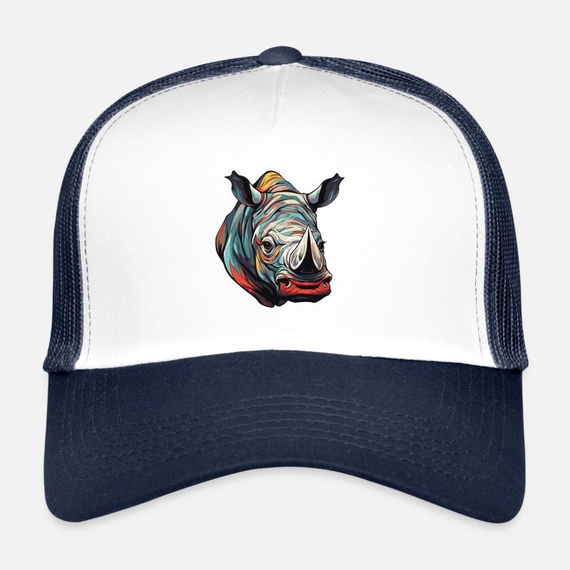 Portrait de rhinocéros Casquette trucker 