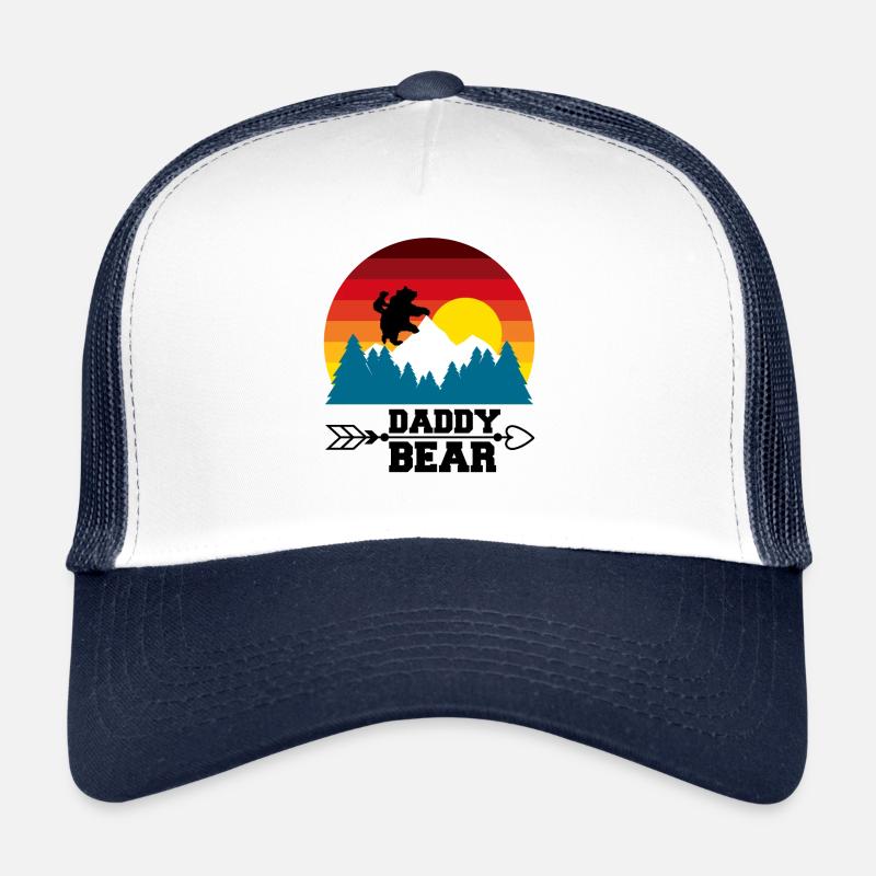 Papa Ours escalade la montagne dans Forest der Bär Casquette trucker 