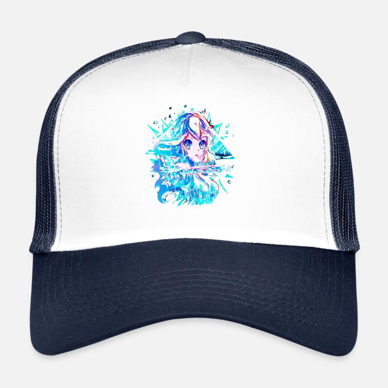Anime Reine des neiges Princesse des glaces Casquette trucker 