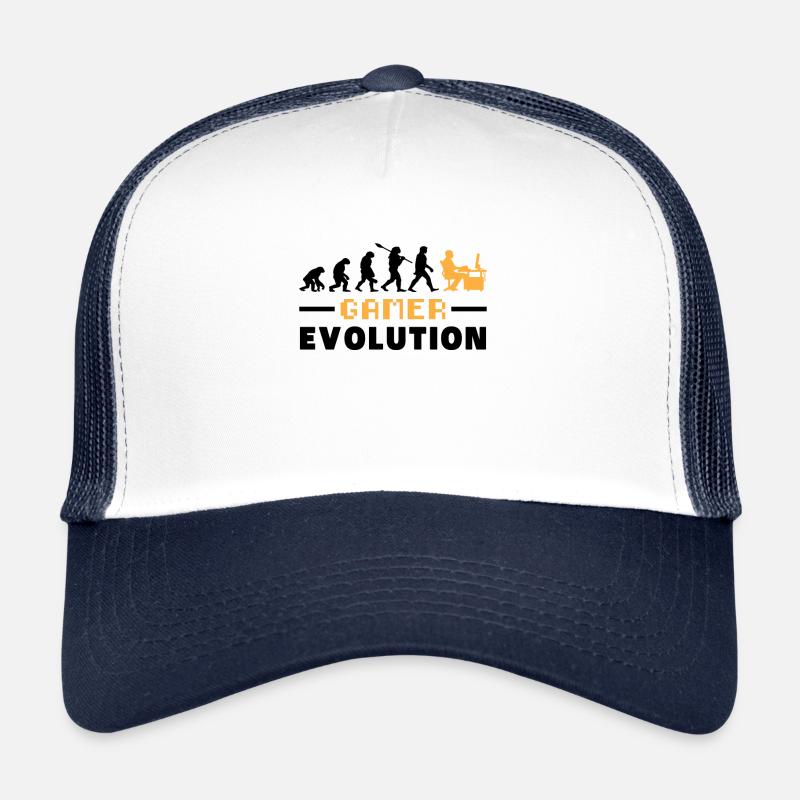 Gamer Evolution Vintage Cadeau Casquette trucker 