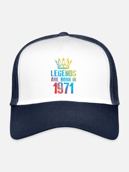 1971 Legends Born In - Trucker Cap - white/navy - Front