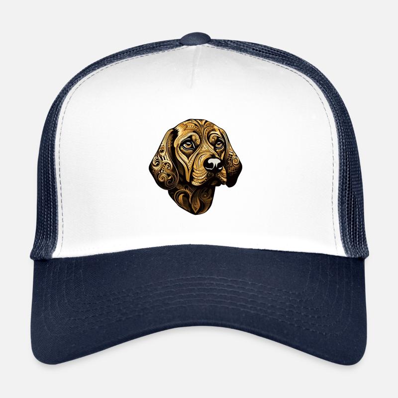 Beagle Hund Kopf Tier Trucker Cap