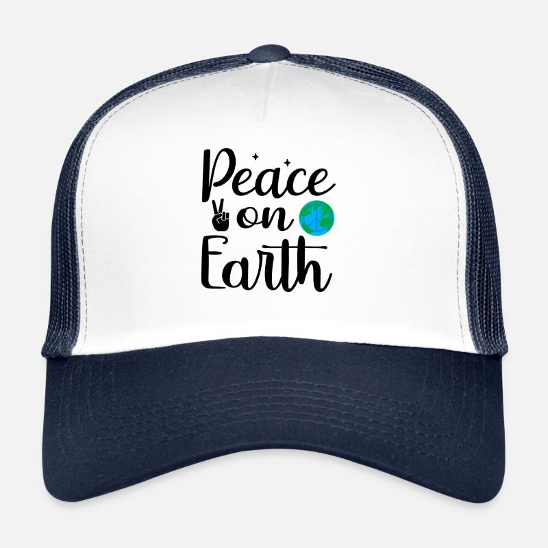 Paix sur la terre Paix dans le monde Casquette trucker 