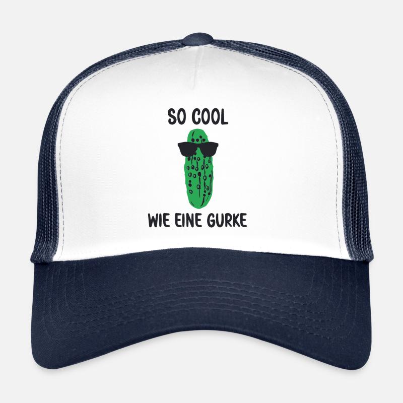 So cool wie eine Gurke ein lustiger Gurken Spruch Trucker Cap
