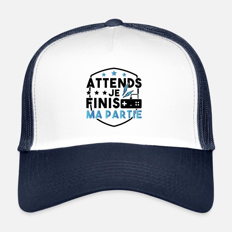 Wait, I'm finishing my game Trucker Cap