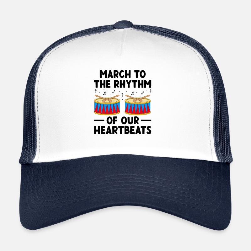Drum Corps Heartbeat Marching Band Trommelmusik Perc Trucker Cap