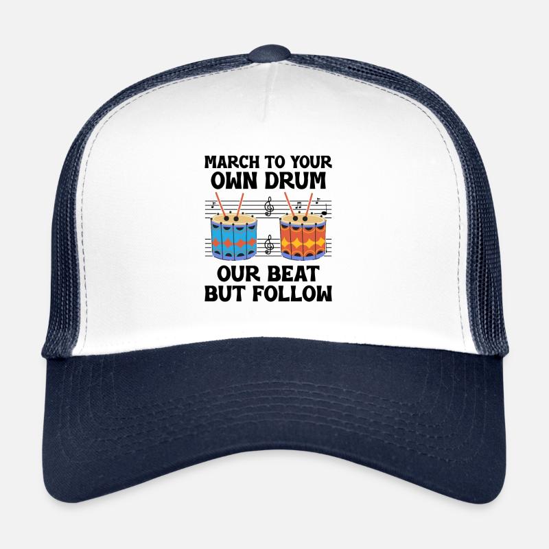 Drum Corps Marching Band Drum Corp Music Percussio Trucker Cap