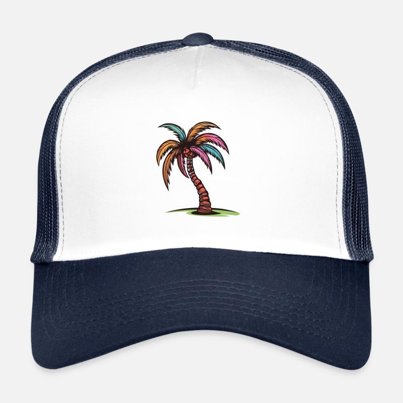 Palm Tree Holiday Icon Trucker Cap