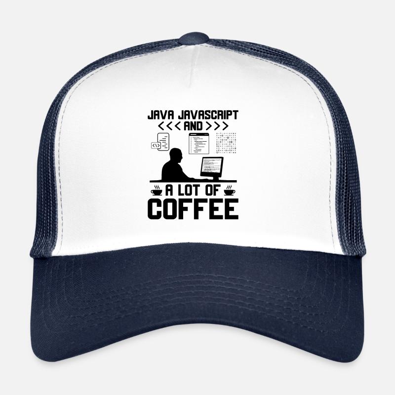 Café Codage Programmeur Codeur Développeur Nerd Coff Casquette trucker 