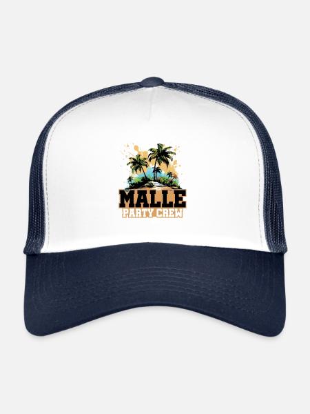 Vacances de Malle Party Crew - Casquette trucker  - blanc/marine - Devant