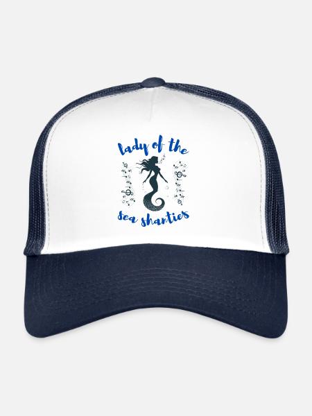 Siren Lady of the Sea Shanties Sailor - Trucker Cap - white/navy - Front
