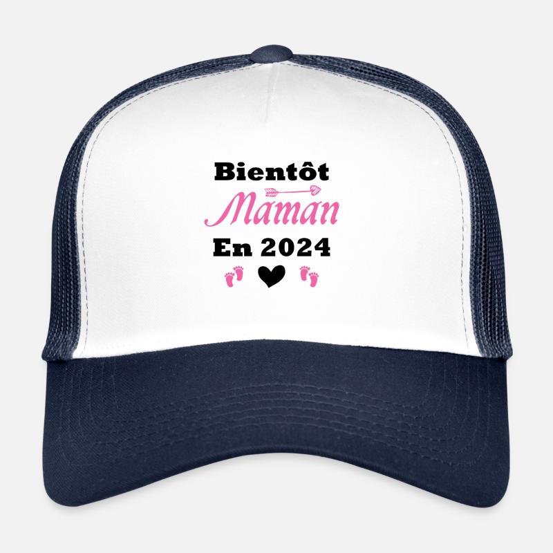 Bientôt future Maman 2024 Casquette trucker 