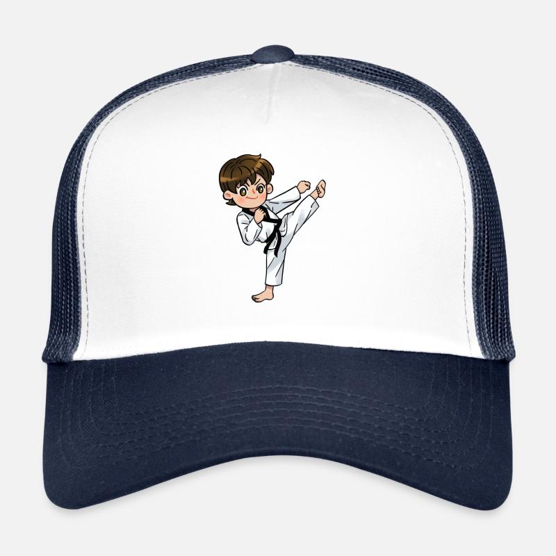 Karate Boy black belt Sport Trucker Cap