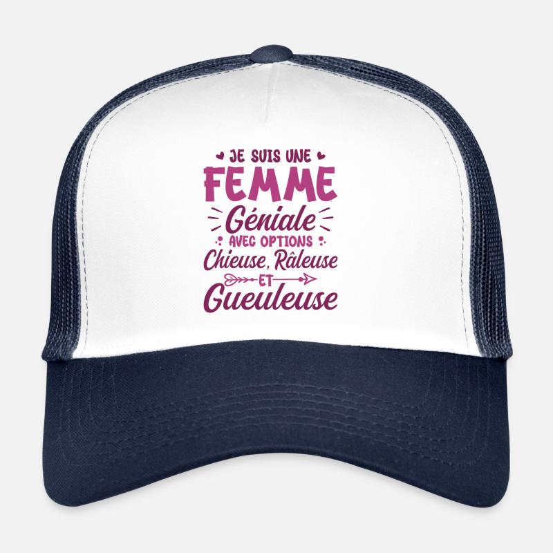 Chieuse Gueuleuse Râleuse Humour Femme Géniale Casquette trucker 