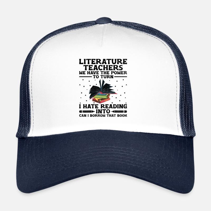 Professeur de littérature Professeur d’école Professeur drôle S Casquette trucker 