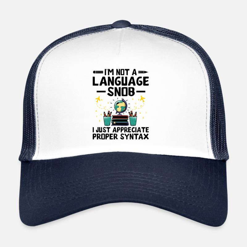 Professeur de langues étrangères École Professeurs de langues Casquette trucker 
