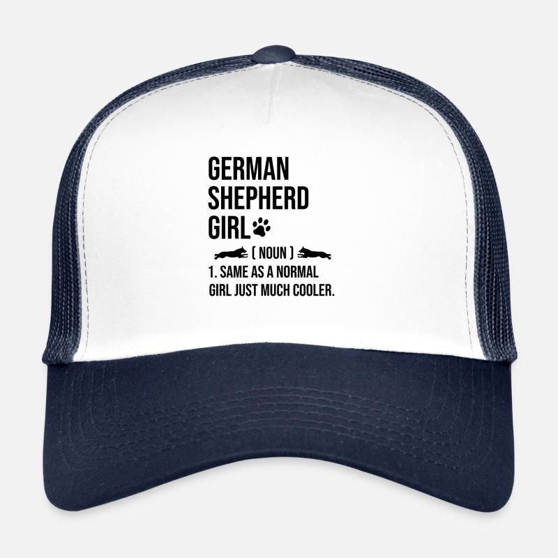 Berger allemand Same As A Normal Girl Just Mu Casquette trucker 