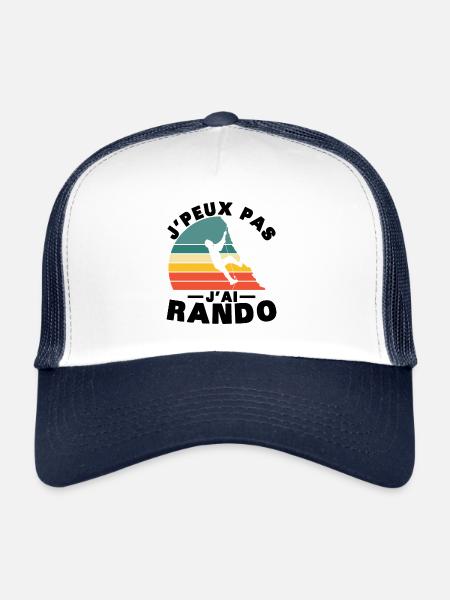 I can't I have Rando Humour gift hiker - Trucker Cap - white/navy - Front