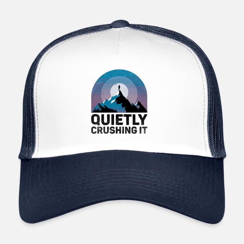 Écraser tranquillement les dictons pour les introvertis Casquette trucker 