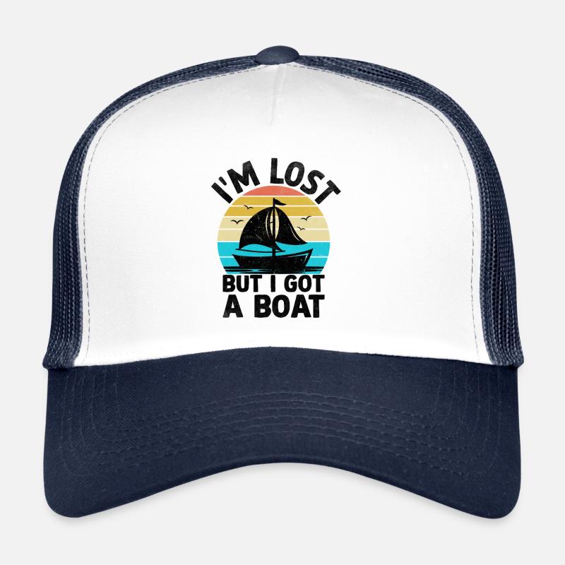 Je suis perdu mais j’ai un bateau Pédalo Casquette trucker 