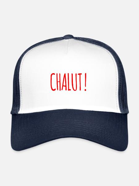 Trawl! Gift Fun Hello Office etc - Trucker Cap - white/navy - Front