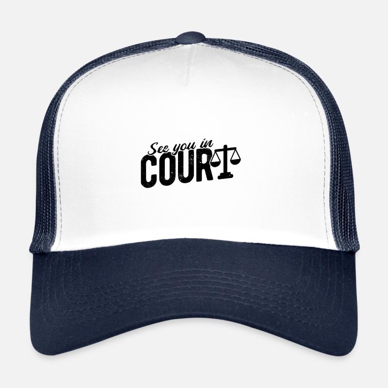 Richter Jurist Anwalt - Trucker Cap - Weiß/Navy