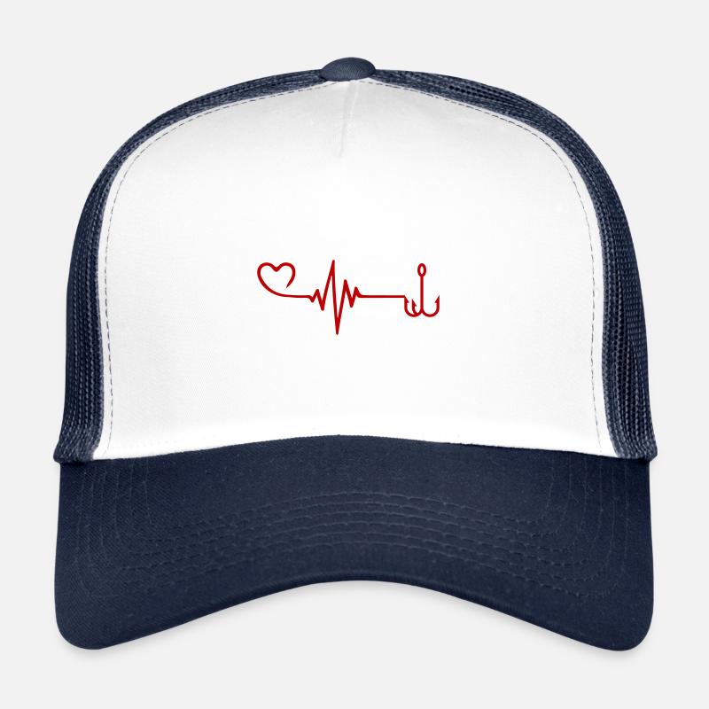 Fish hook pulse Trucker Cap